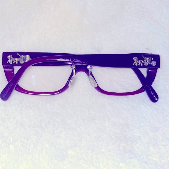COACH Burgundy Glitter classy eye glasses main image 4